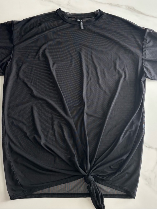 Beth Richards Other - Beth Richard’s swim cover up dress black mesh front tie sz M